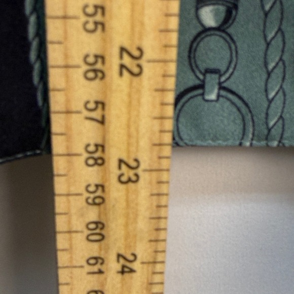 Ann Taylor NWT Kimono Surplice Tie Peplum Career Blouse Green/blue Medium - Picture 13 of 14